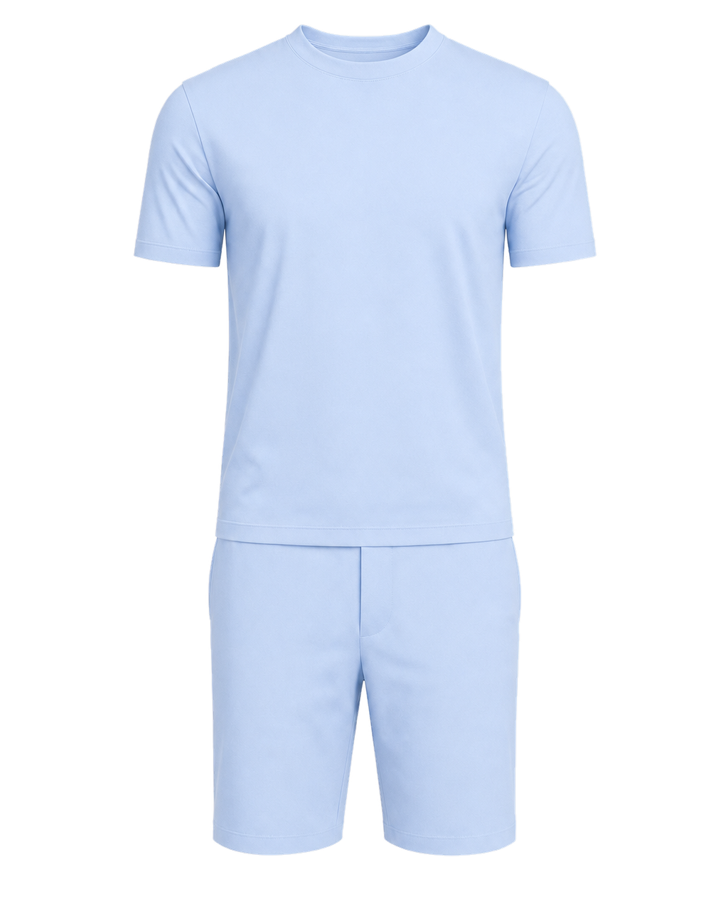Amaro Vello Baby Blue Tee & Shorts Set