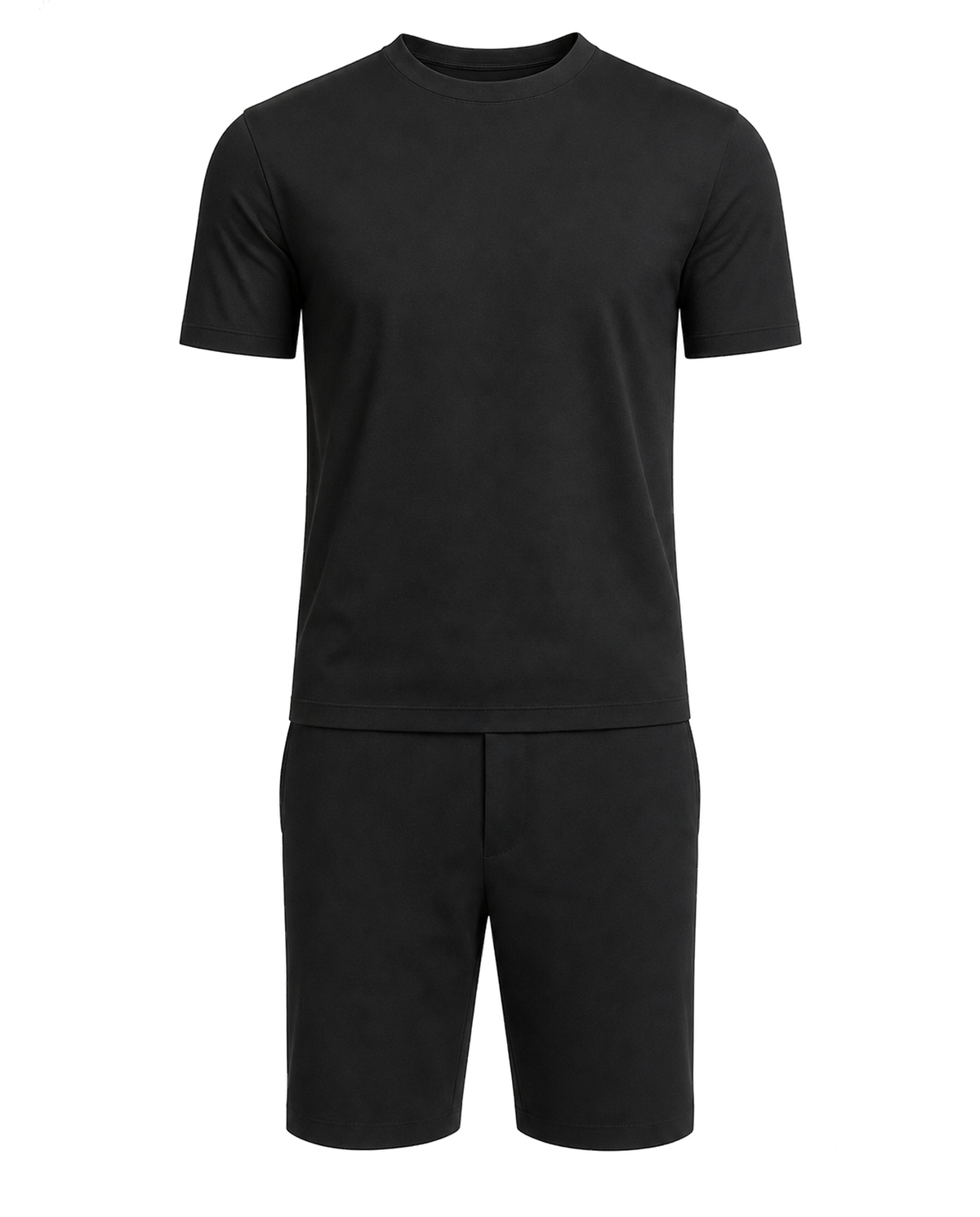 Amaro Vello Black Tee & Shorts Set