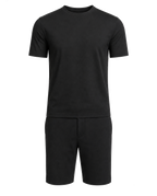 Amaro Vello Black Tee & Shorts Set