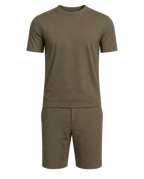 Amaro Vello Olive Tee & Shorts Set